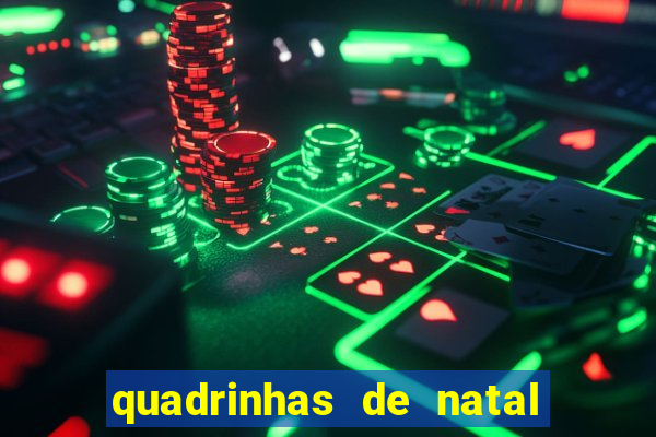 quadrinhas de natal para educação infantil