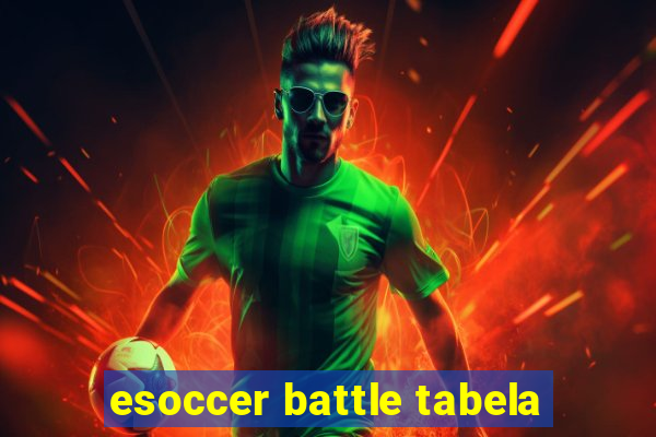 esoccer battle tabela